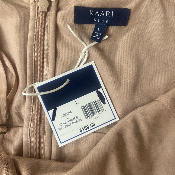 NWT Kaari Blue The Faerie Queene Dress L. Pink Embroidered Whimsical Y2K Style - Picture 6 of 8